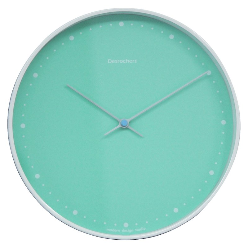 Casa-Tiffany Blue Wall Clock (Metal) - นาฬิกา - โลหะ ขาว