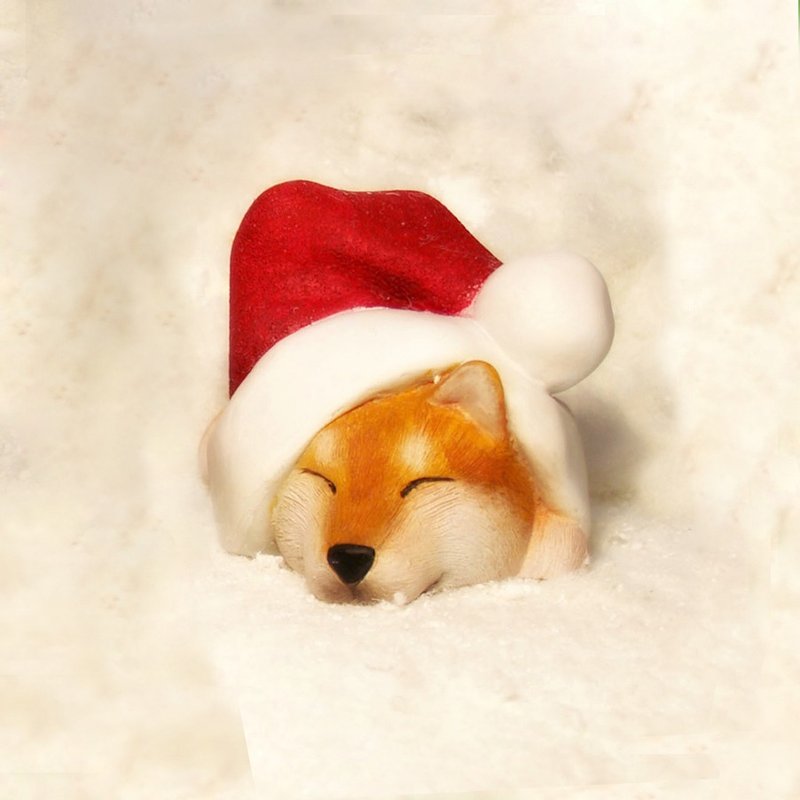 Christmas pudgy series dog (Shiba) -Christmas Dog - ของวางตกแต่ง - พลาสติก หลากหลายสี