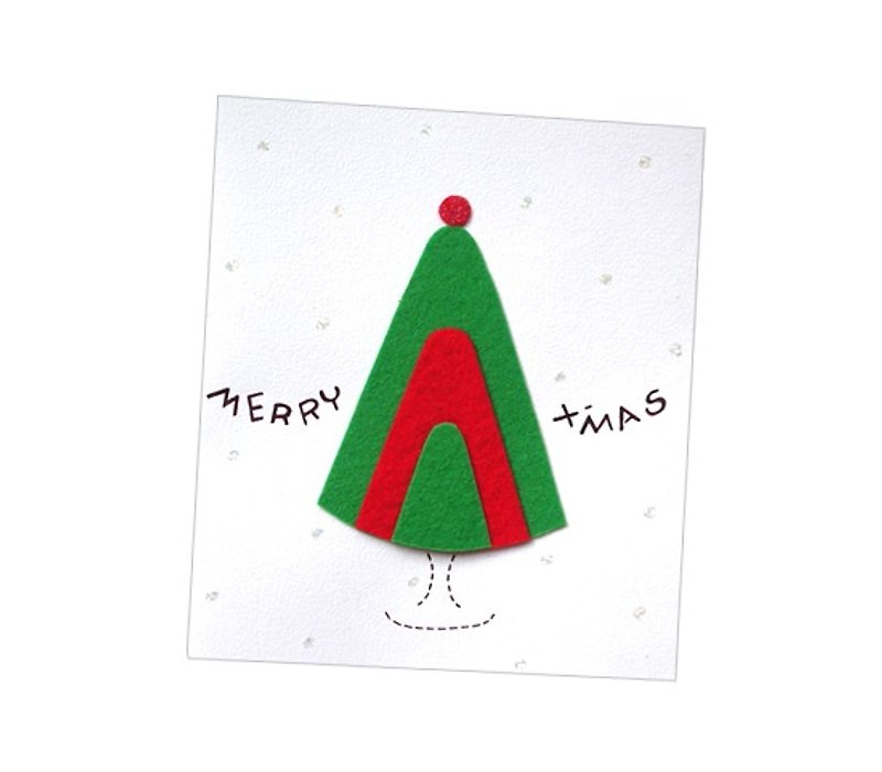 手作りカード_クリスマススマイルシリーズ...クリスマスカード、クリスマス - カード・はがき - 紙 グリーン