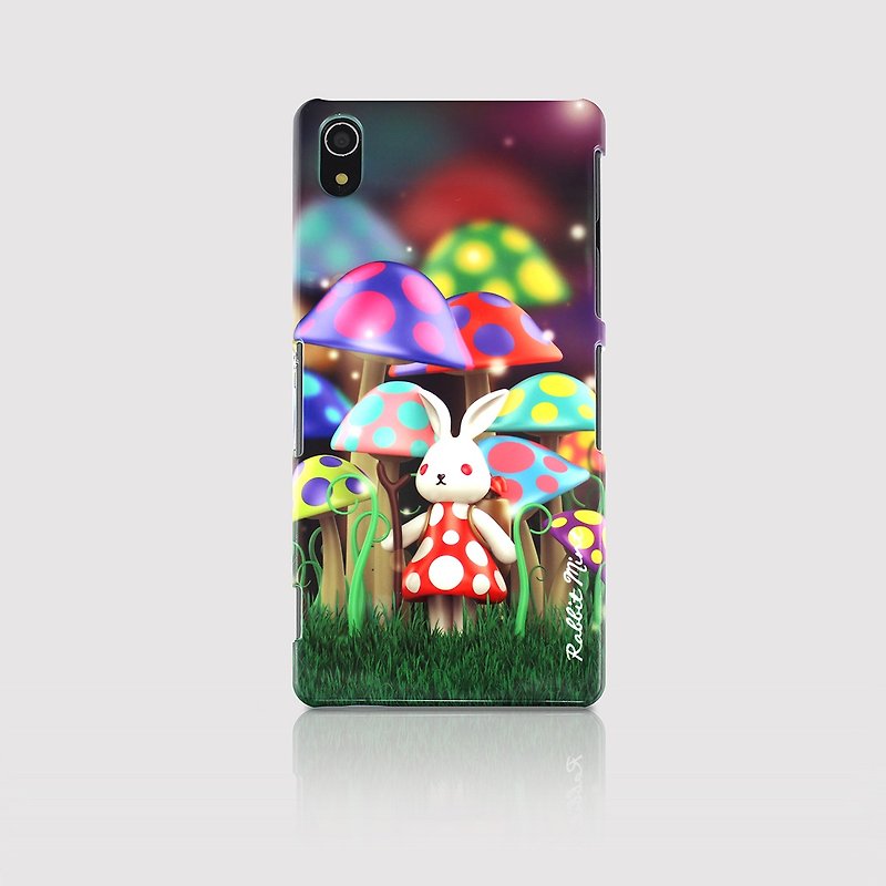(Rabbit Mint) Mint Rabbit Phone Case - Bu Mali mushrooms series Merry Boo - Sony Z2 (M0003) - Phone Cases - Plastic Multicolor