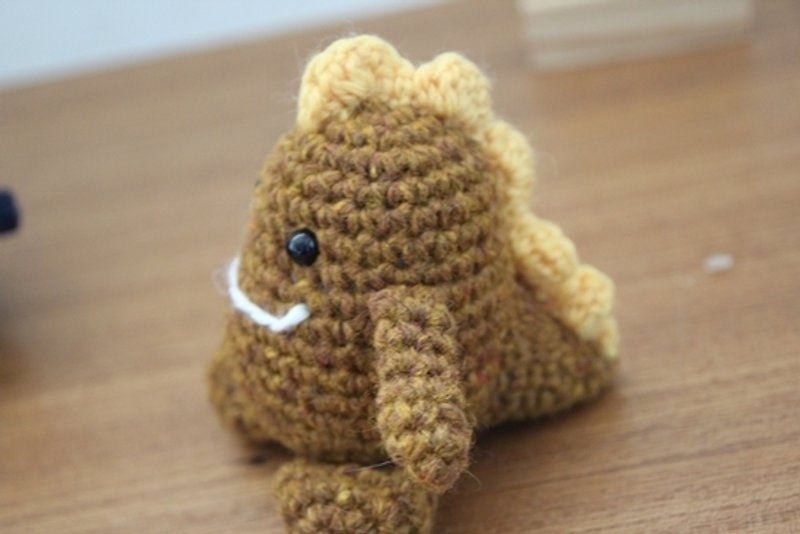 Amigurumi crochet doll: Little Cute Monster, Yellow monster - Kids' Toys - Other Materials Brown