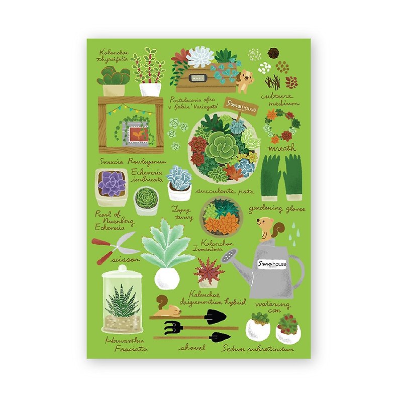 [Poca] Illustrated postcard: Arnold's Gardening Notes (No. 26) - Cards & Postcards - Paper 