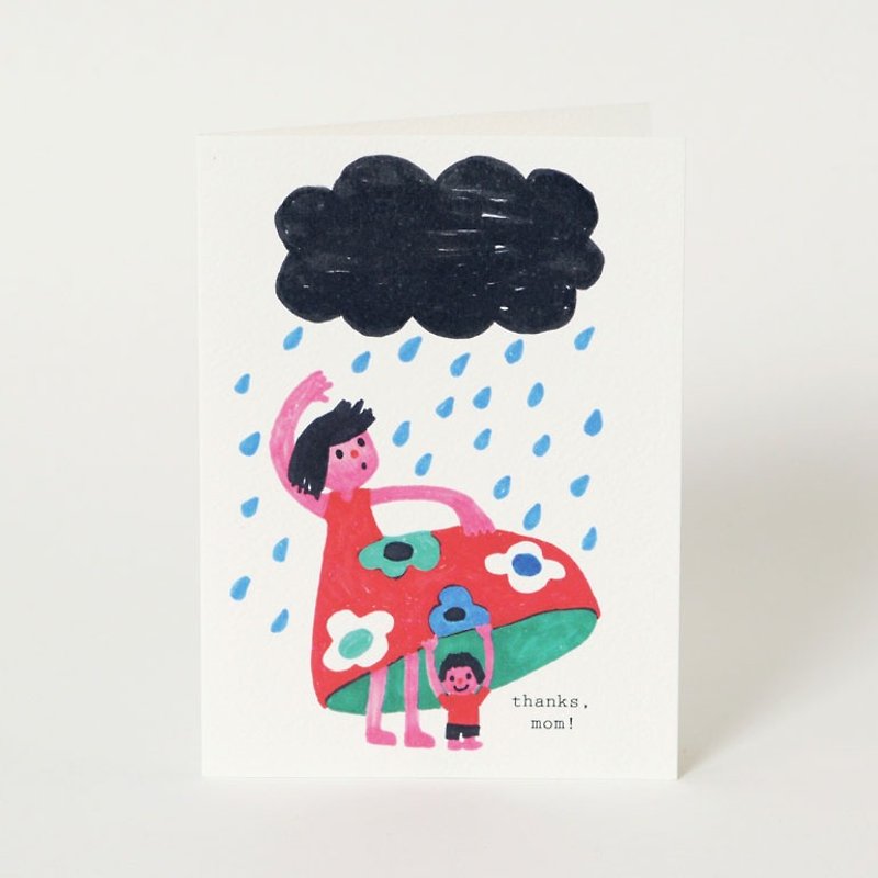 Rain Card - Cards & Postcards - Paper Multicolor