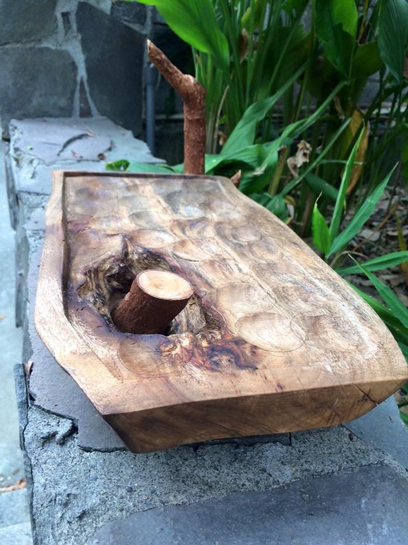 Mori wood plate - ของวางตกแต่ง - ไม้ 