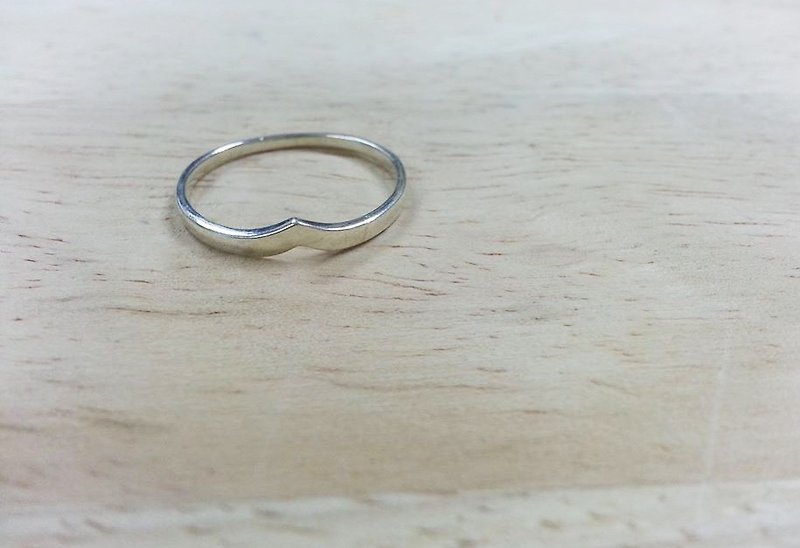 極簡銀戒指 - 戒指 - 其他金屬 灰色