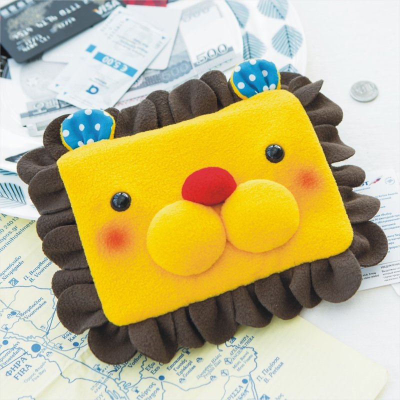 "Balloon" Passport Holder-Petal Lion - Toiletry Bags & Pouches - Other Materials Yellow