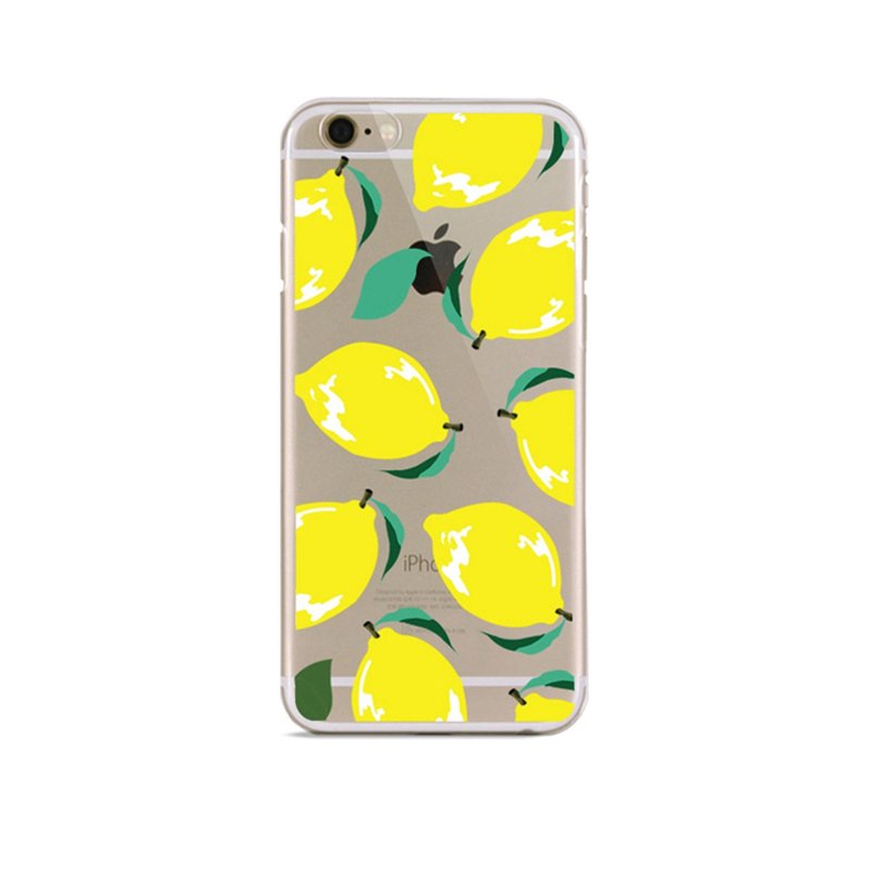 Girl apartment :: wiggle wiggle x iphone 6 Transparent Phone Case - Lemon - เคส/ซองมือถือ - พลาสติก สีเหลือง