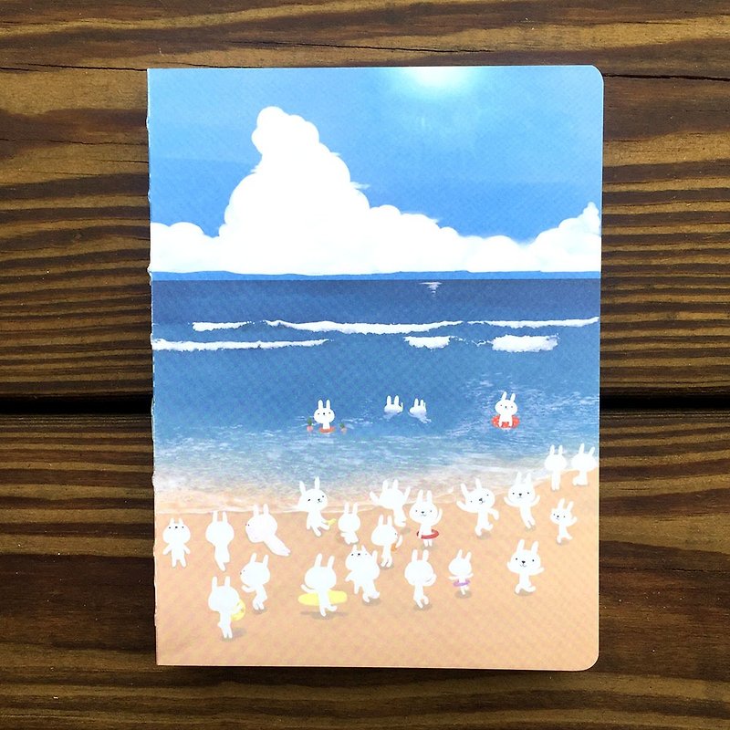 Timeless Threaded Handbook | Beach Bunny - สมุดบันทึก/สมุดปฏิทิน - กระดาษ สีน้ำเงิน