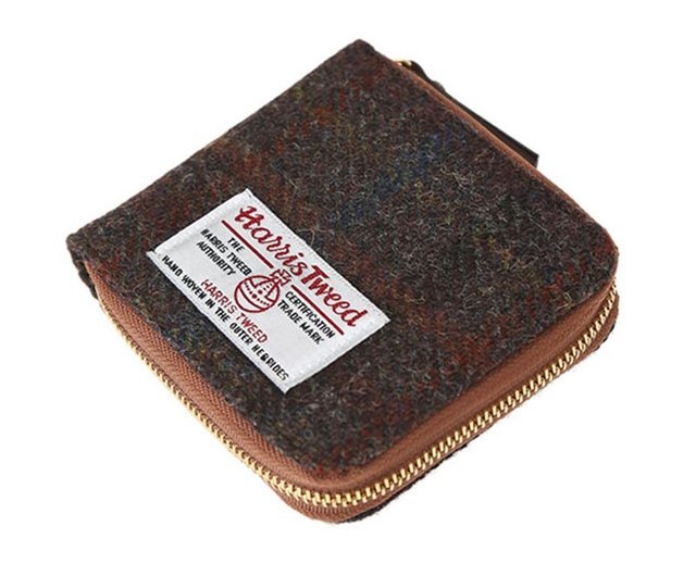 HARRIS TWEED WALLET D.BROWN Shop theearth Wallets Pinkoi