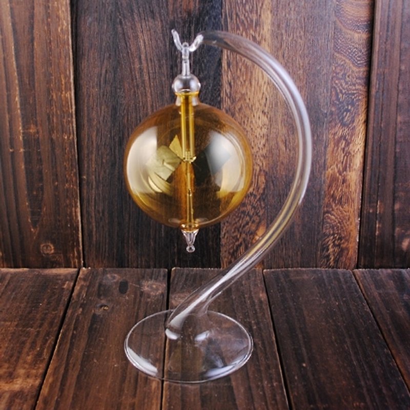 Germany [MSA] 8cm yellow crystal ball light windmill glass art home decoration wedding gift Shilaiyunzhuan - Bar Glasses & Drinkware - Glass Yellow
