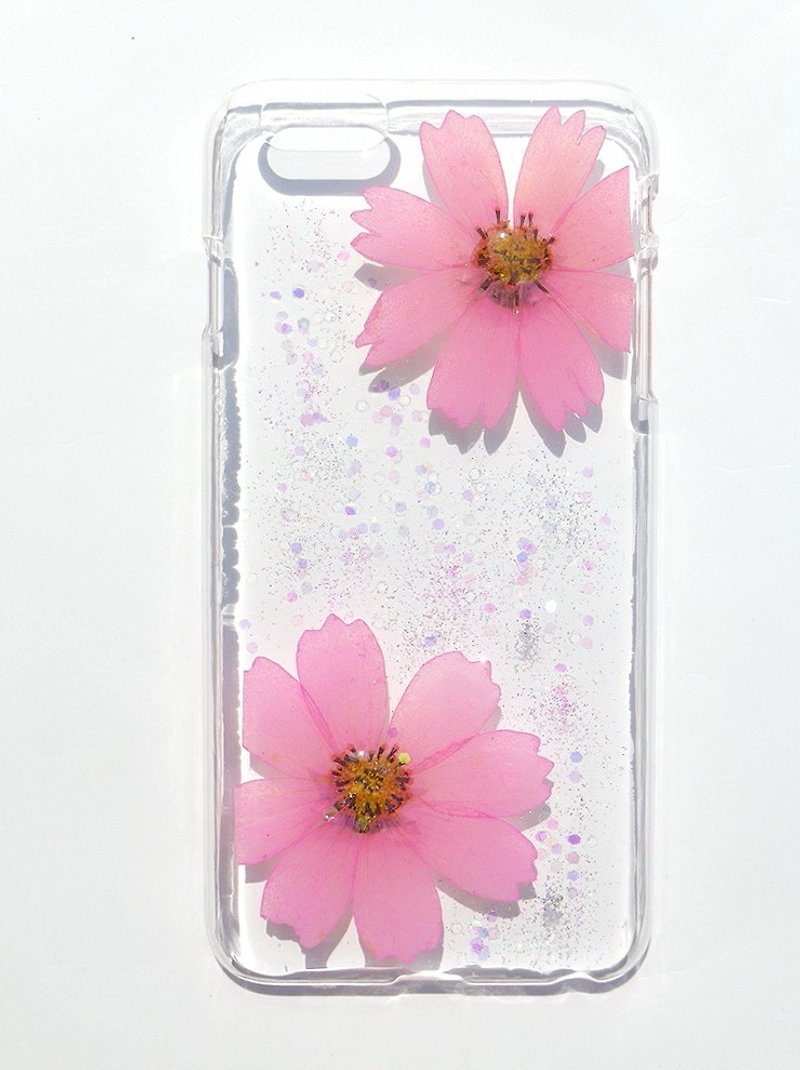 iphone 6プラス、ピンクのコス​​モスのためのアニーのワークショップ手作りYahua電話保護シェル - スマホケース - 紙 ピンク