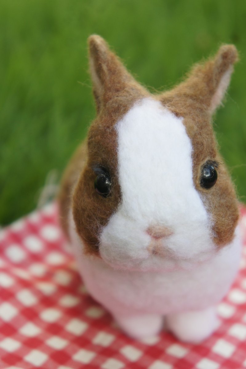 羊毛氈擬真兔兔  客製化(10CM大) - 公仔模型 - 羊毛 