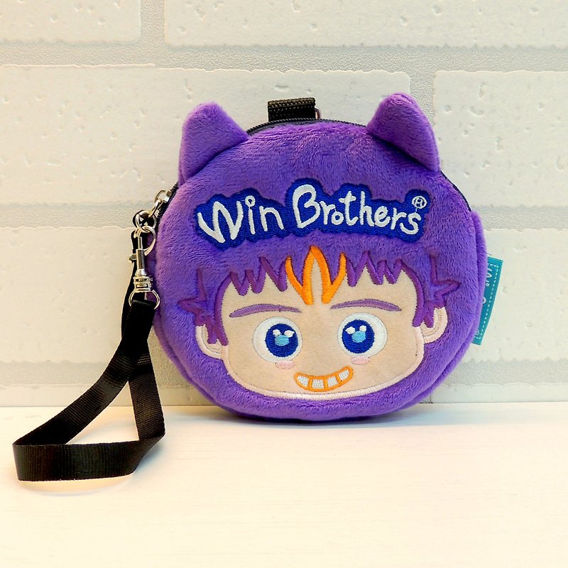 Winbrothers coin wallet doll (S-win) - Clutch Bags - Other Materials Purple