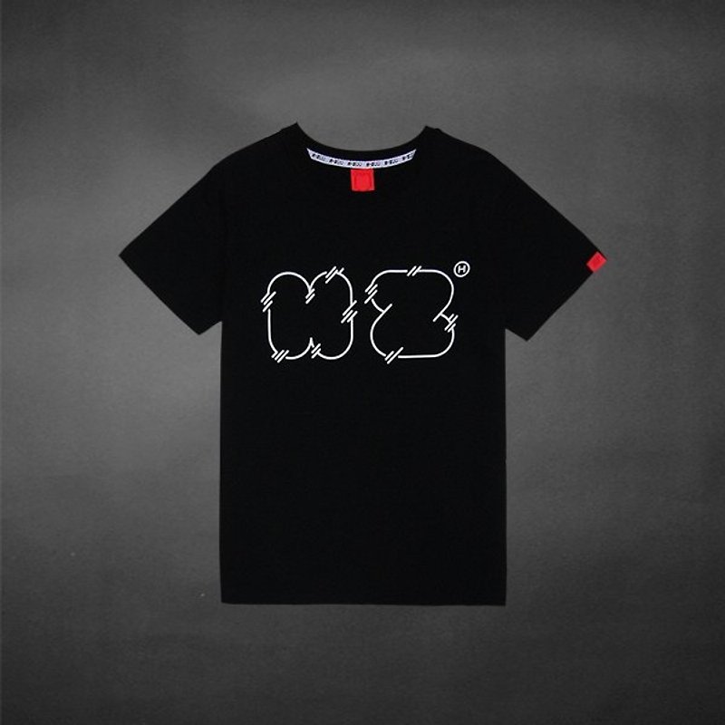 Schematic letters - only XS No. - Women's T-Shirts - Cotton & Hemp Black