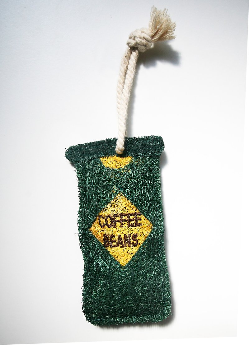 Loofah-Coffee Beans - เครื่องครัว - พืช/ดอกไม้ สีเขียว