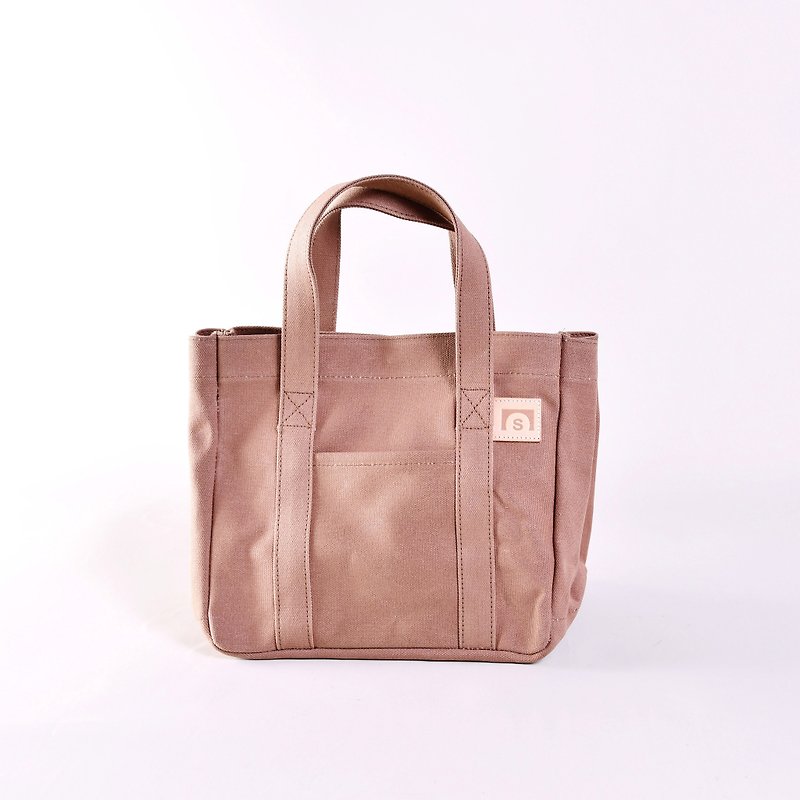 Selected products 30% off handbag togo brown/canvas bag - กระเป๋าถือ - วัสดุอื่นๆ สีนำ้ตาล