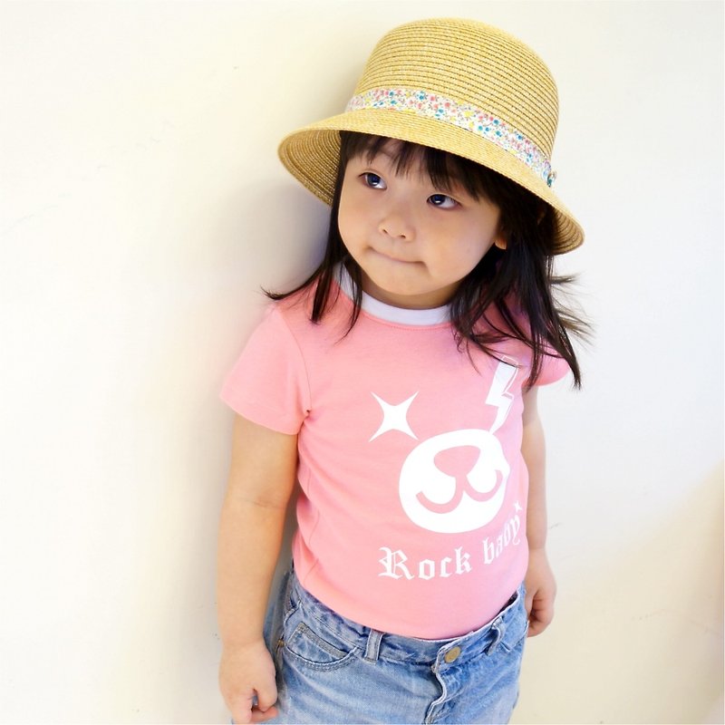 PUREST 閃電熊 短袖 T恤 上衣 【粉色款】100%台灣製造 - 男/女童裝 - 棉．麻 粉紅色