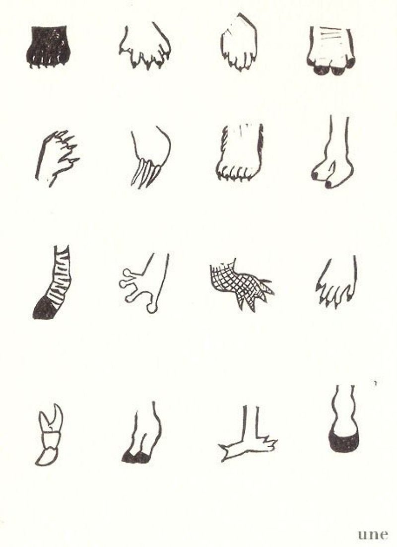 动物的脚美术作品图片
