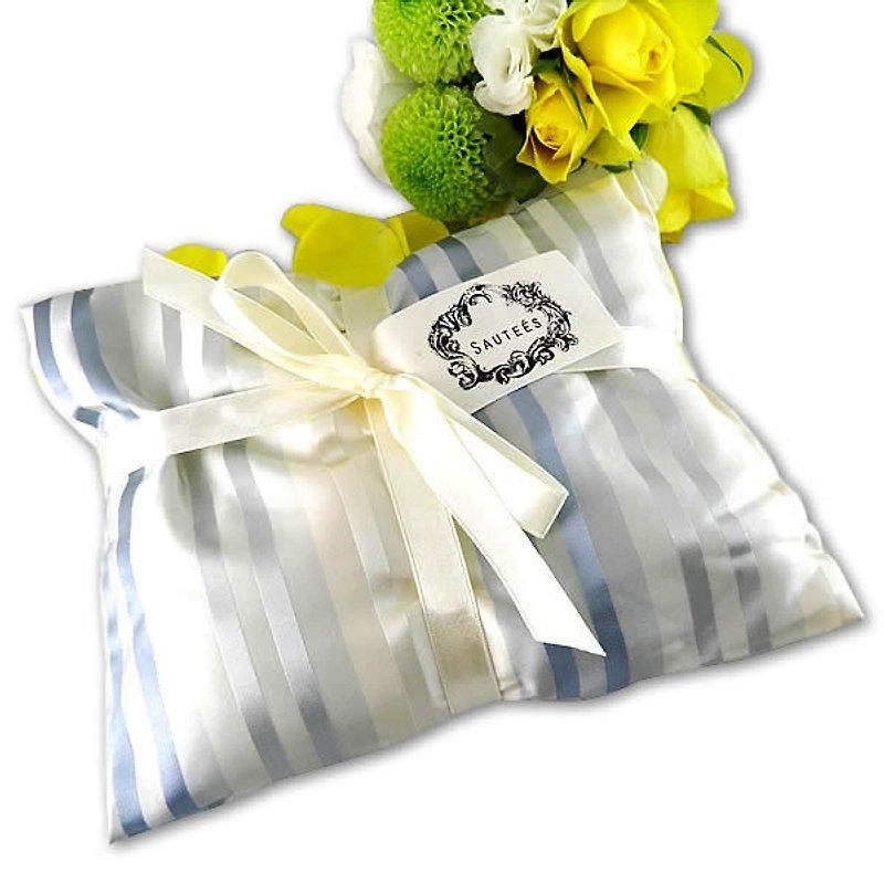 Fast shipping-happiness SPA warm and hot pack (M size vanilla striped pure silk) - Fragrances - Plants & Flowers Blue