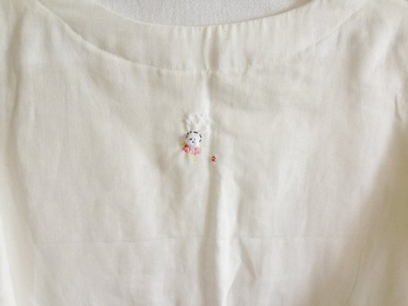 Three-quarter sleeve pocket shirt-size 2 kids - Other - Cotton & Hemp White