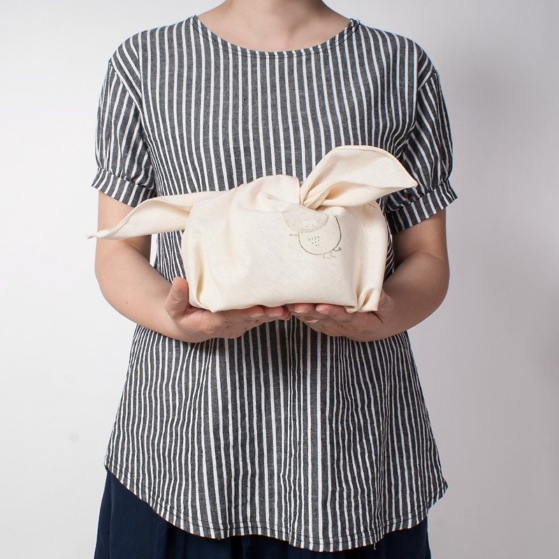 hanamikoji Bags- Furoshiki Japan Traditional Bag  Japanese Wrapping Cloth - กระเป๋าถือ - วัสดุอื่นๆ สีกากี