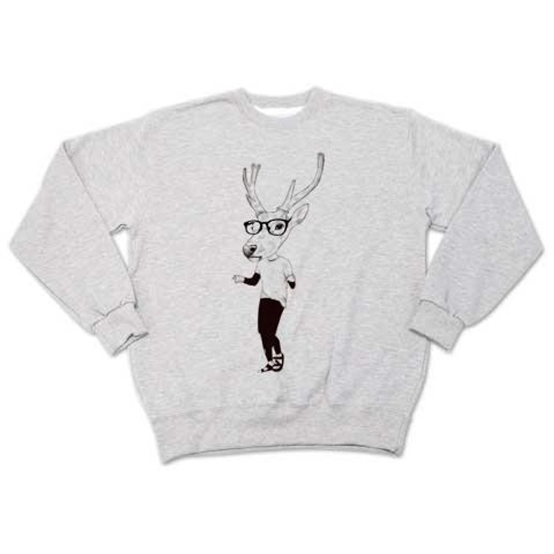 Comical Deer (sweat ash) - Men's T-Shirts & Tops - Other Materials 