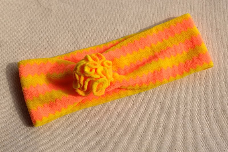 MOYA sun egg ribbon - เครื่องประดับผม - วัสดุอื่นๆ สีเหลือง