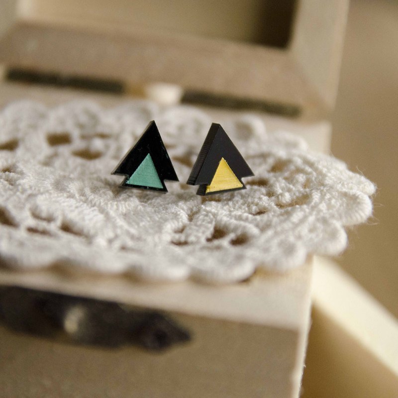 ▲▲Simple and very stylish▲▲Small triangle/anti-allergic steel needle/changeable clip type
