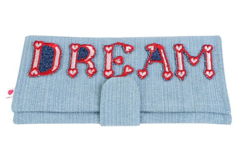 Follow a Dream Denim Wallet - Wallets - Cotton & Hemp 