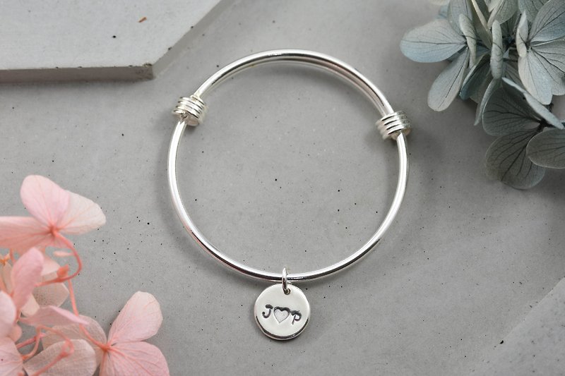 Lucky Silver Bracelet—Miyue Gift - สร้อยข้อมือ - เงิน สีเทา