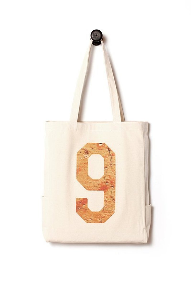 【幸運數字 9 - Y】符號袋。帆布包/日用袋 - 側背包/斜孭袋 - 棉．麻 