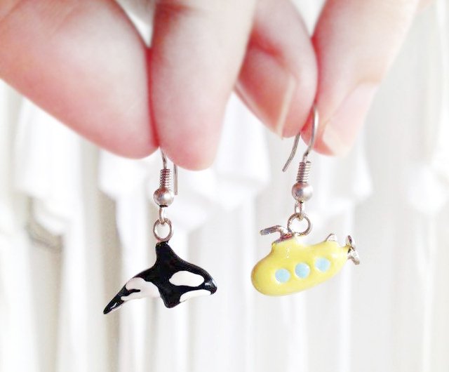 Yellow deals submarine earrings