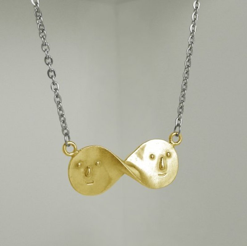 Love Infinity Bronze Necklace - Necklaces - Other Materials Orange
