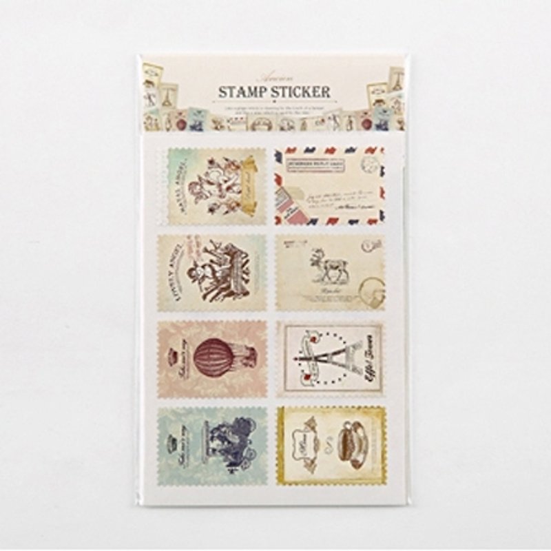 Ancien retro stamp _01 Atelier, E2D50748 - สติกเกอร์ - กระดาษ หลากหลายสี