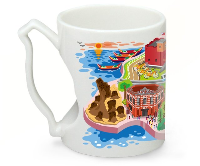 台湾カップ - 台北で楽しむ - ショップ GOGOIDEA マグカップ - Pinkoi