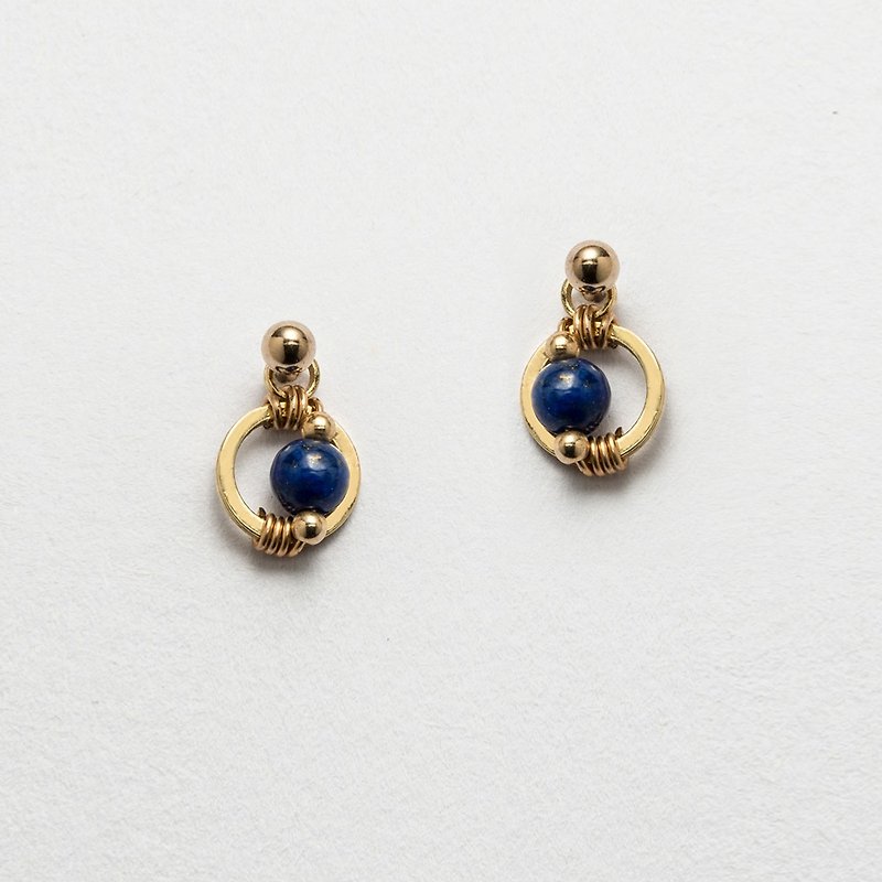Be Brave / Lapis Earrings - Earrings & Clip-ons - Gemstone Blue