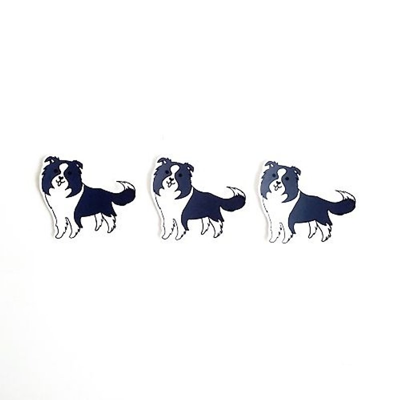 1212 fun design waterproof stickers funny stickers everywhere - Border Collie - Stickers - Waterproof Material Gray