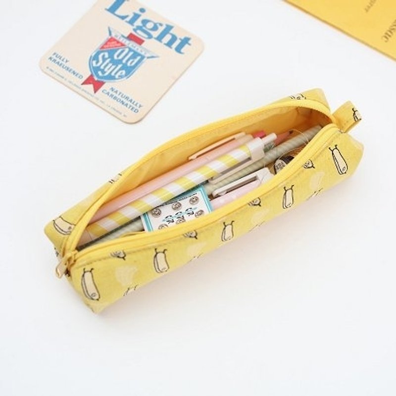 Dessin-jam jam forest animals canvas pencil -Mr.Banana, LWK95102 - Pencil Cases - Other Materials Yellow