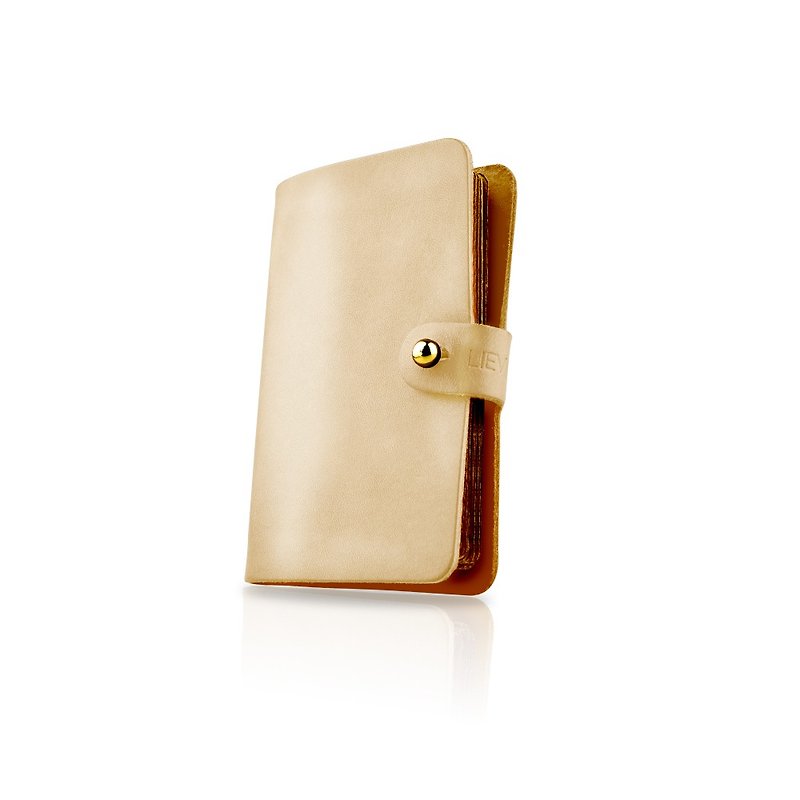 [LIEVO] EASY-Leather Sensor Card Holder_Original Leather - Other - Genuine Leather White
