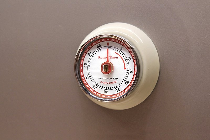 [SUSS] 日本Dulton計時器 倒數計數器 磁鐵 廚房廚用 復古質感工業風(米白色)--現貨免運 - 時計 - 金属 ホワイト