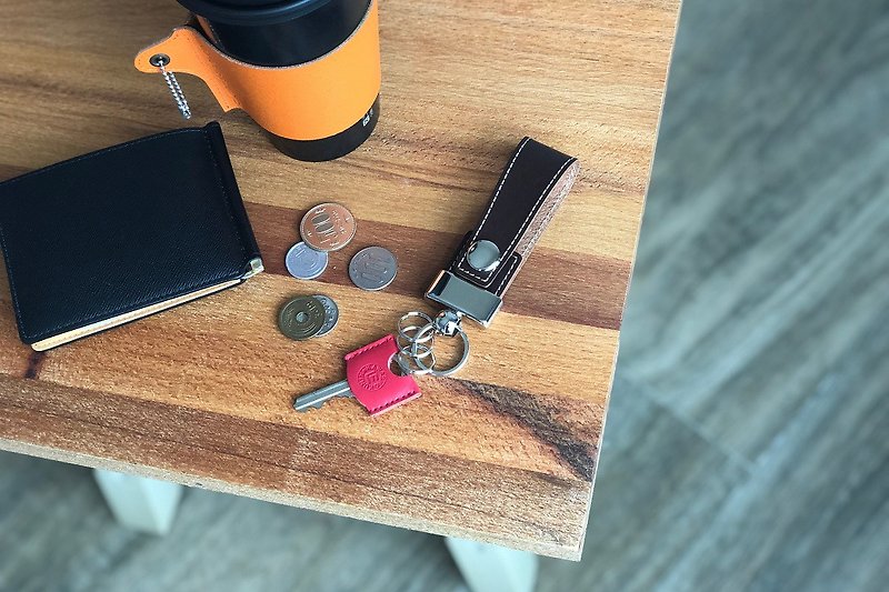 日本製【RUDELY 鑰匙圈】革職人 日製ヌメ革 鎖匙包 - 鑰匙圈/鑰匙包 - 真皮 多色