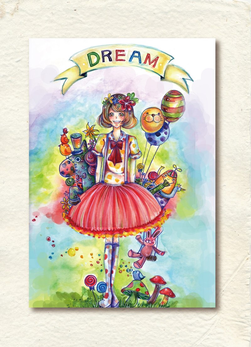 Dreams Embrace the Moon Personal Copy Painting Collection 7P - หนังสือซีน - กระดาษ หลากหลายสี