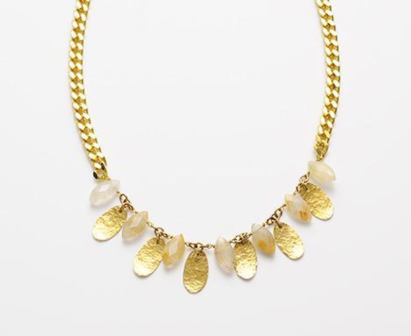 CN12 (rutile quartz) - Necklaces - Other Metals Gold