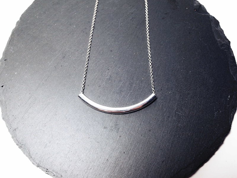 Silver925 Necklace - สร้อยคอ - เงินแท้ สีเทา
