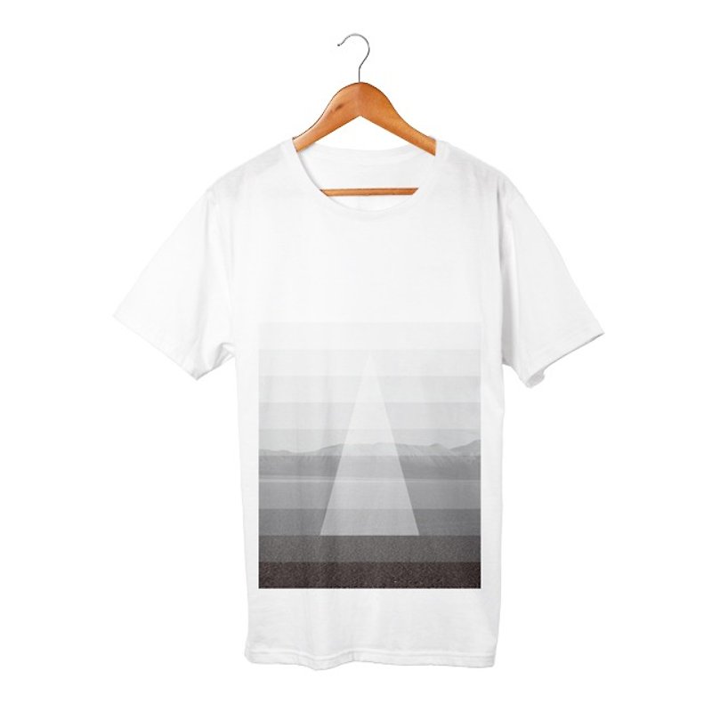 triangle T-shirt - トップス ユニセックス - コットン・麻 ホワイト