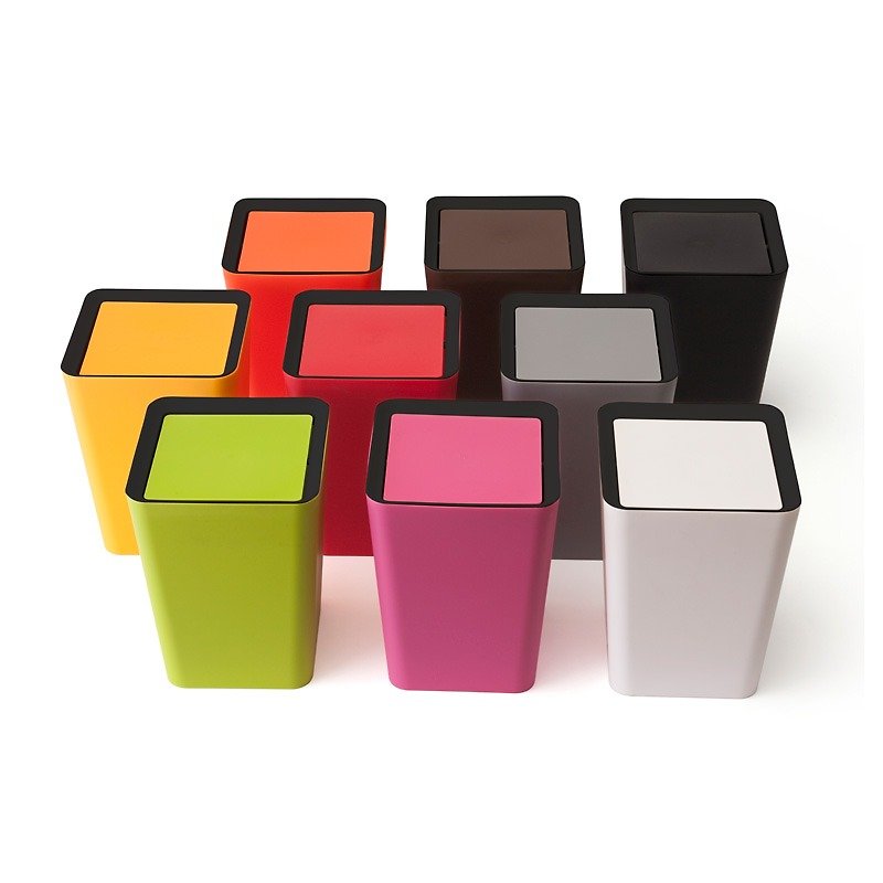 QUALY 小樂色筒 方型 - 收納箱/收納用品 - 塑膠 黑色