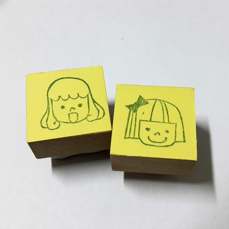 //手帳印章// 女孩頭像 - 其他 - 橡膠 