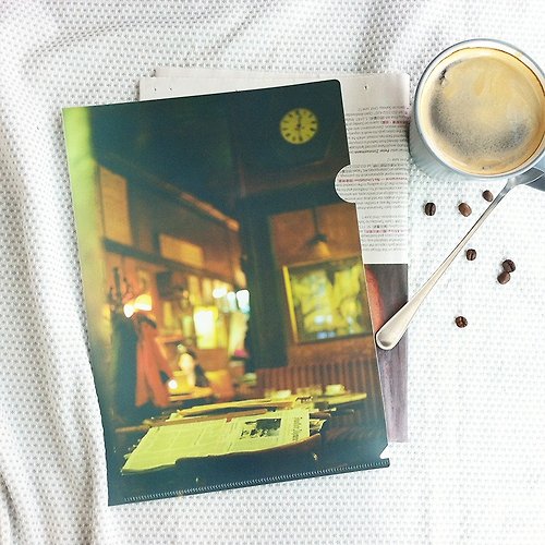 ANEMOS L形資料文件夾—無人等候的風景之咖啡館 Coffee House
