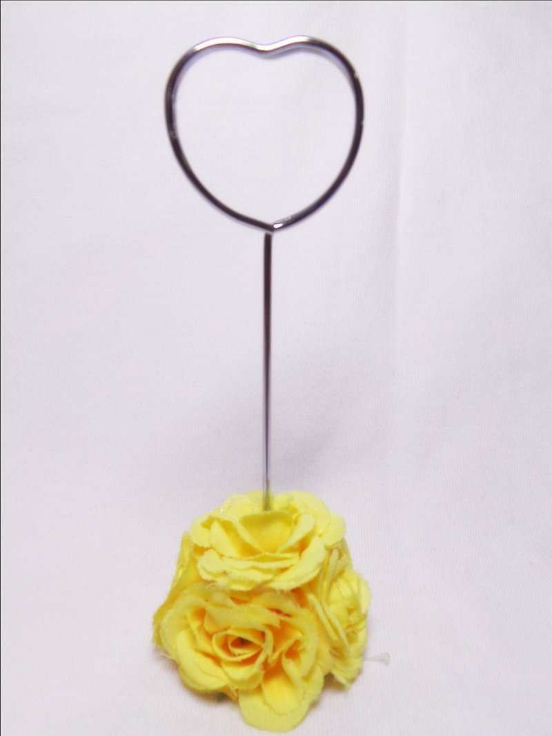 花團錦簇MEMO夾-(黃玫瑰花) - แฟ้ม - วัสดุอื่นๆ หลากหลายสี