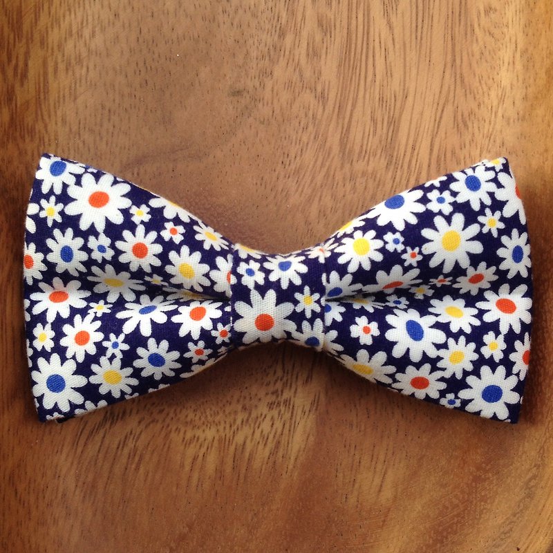 Mr.Tie 手工縫製領結 Hand Made Bow Tie 編號128 - 領呔/呔夾 - 其他材質 藍色